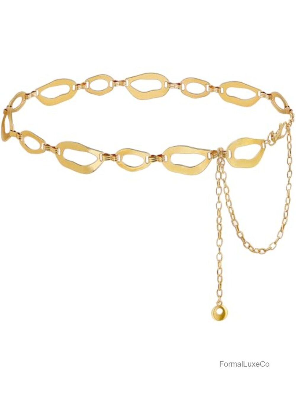 Chunky Gold Waist Chain Belt for Dresses Women Metal Hip Chain